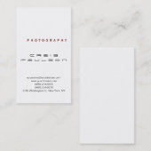 Carte de visite de photographie noir clair (Devant / Derrière)
