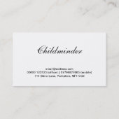 Carte de visite de photographie - ours de nounours (Dos)