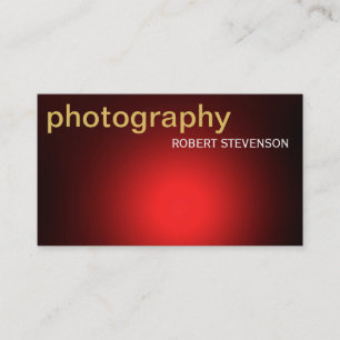 Carte de visite de photographie simple moderne