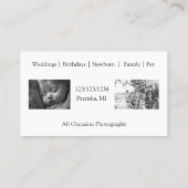 Carte de visite de photographie vintage (Dos)