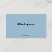 Carte de visite de photojournaliste modifiable (Dos)