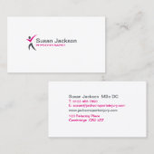 Carte de visite de physiothérapeute (Devant / Derrière)