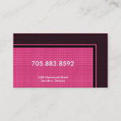 Carte de visite de physiothérapeute - monogramme (Dos)