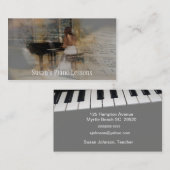 Carte de visite de piano (Devant / Derrière)
