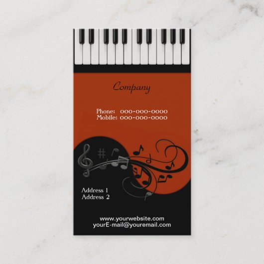 Carte de visite de piano (Devant)