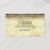 carte de visite de piano (Dos)