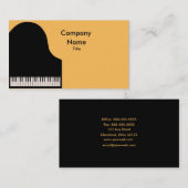 Carte de visite de piano (Devant / Derrière)
