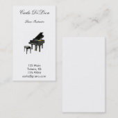Carte de visite de piano (Devant / Derrière)