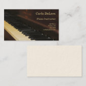 Carte de visite de piano (Devant / Derrière)