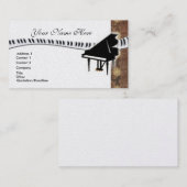 Carte de visite de piano à queue (Devant / Derrière)