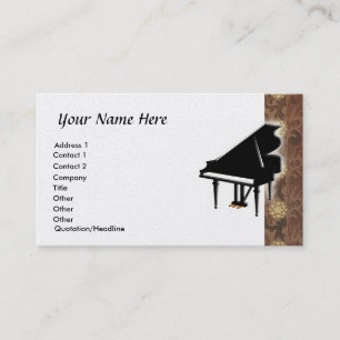 Carte de visite de piano à queue