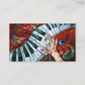 Carte de visite de piano avec de piano le DOS (Dos)
