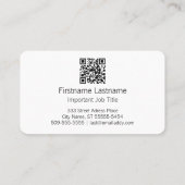 Carte de visite de piano droit vintage (Dos)