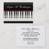 Carte de visite de piano - SRF (Devant / Derrière)