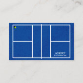 Carte de visite de Pickleball Coach Blue Court (Dos)