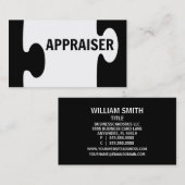 Carte de visite de pièce de puzzle Appraiser (Devant / Derrière)