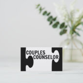 Carte de visite de pièce de puzzle de conseiller e (Debout devant)