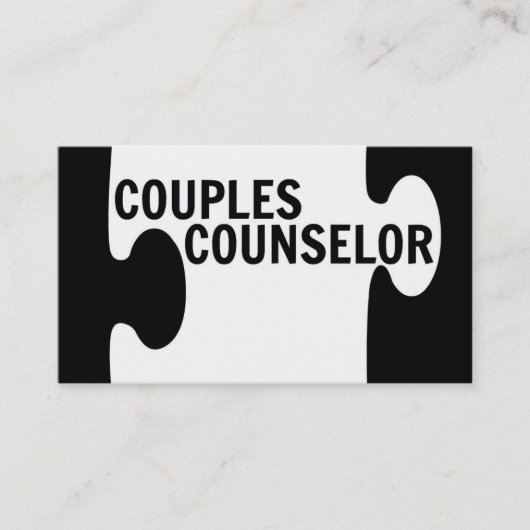 Carte de visite de pièce de puzzle de conseiller e (Devant)