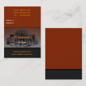 Carte de visite de pièces (Devant / Derrière)