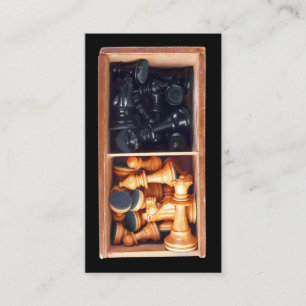 Carte de visite de pièces d'échecs
