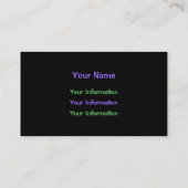 Carte de visite de PIED-D'ALOUETTE (Dos)