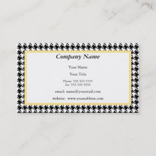 Carte de visite de pied-de-poule