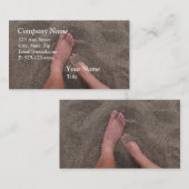 Carte de visite de pieds de Sandy (Devant / Derrière)