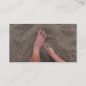Carte de visite de pieds de Sandy (Dos)