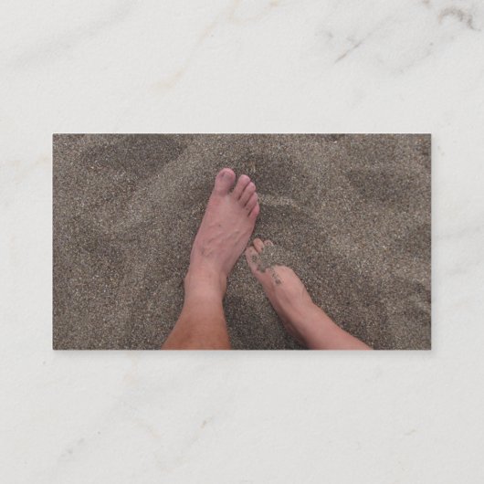 Carte de visite de pieds de Sandy (Dos)