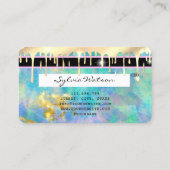 carte de visite de pierre opale moderne (Dos)