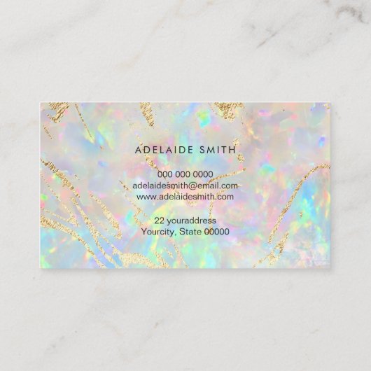 carte de visite de pierre optique (Dos)