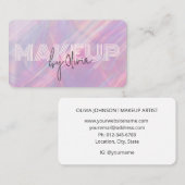 Carte de visite de pierre optique rose moderne (Devant / Derrière)