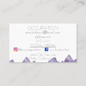 carte de visite de pierres (Dos)