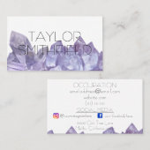 carte de visite de pierres (Devant / Derrière)