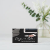 Carte de visite de pilote Limo moderne (Debout devant)