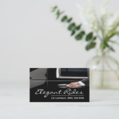 Carte de visite de pilote Limo moderne (Debout devant)