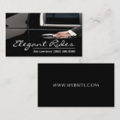 Carte de visite de pilote Limo moderne (Devant / Derrière)