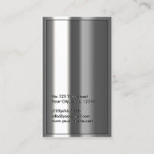 Carte de visite de pilote métal du logo Gold (Dos)