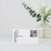 Carte de visite de pin (Debout devant)