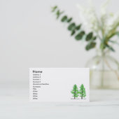 Carte de visite de pin (Debout devant)