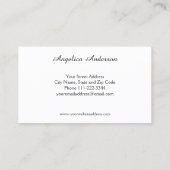 Carte de visite de pince de parties scintillantes (Dos)