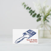 Carte de visite de pinceau embrayé (Debout devant)