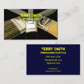 Carte de visite de pinceaux (Devant / Derrière)