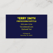 Carte de visite de pinceaux (Dos)