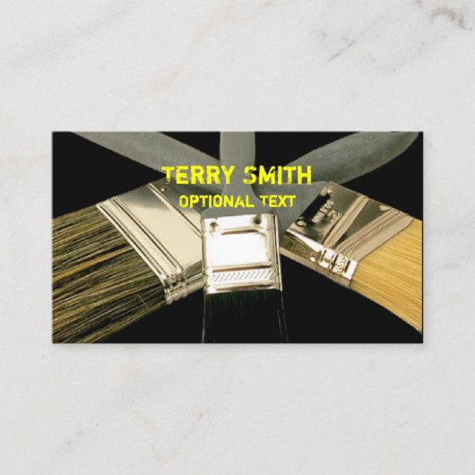 Carte de visite de pinceaux (Devant)