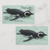 Carte de visite de pingouin (Devant / Derrière)