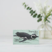 Carte de visite de pingouin (Debout devant)