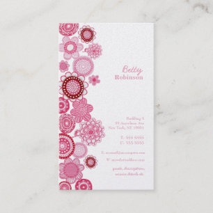 Carte de visite de Pink Delight Pearl Ladies