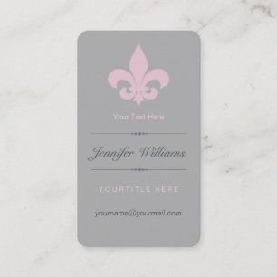Carte de visite de Pink Fleur de Lis