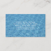 Carte de visite de piscine (Dos)